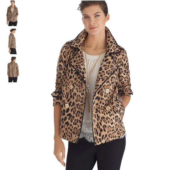 WHBM: Leopard Print Swing Jacket (NWOT) - Picture 1 of 11